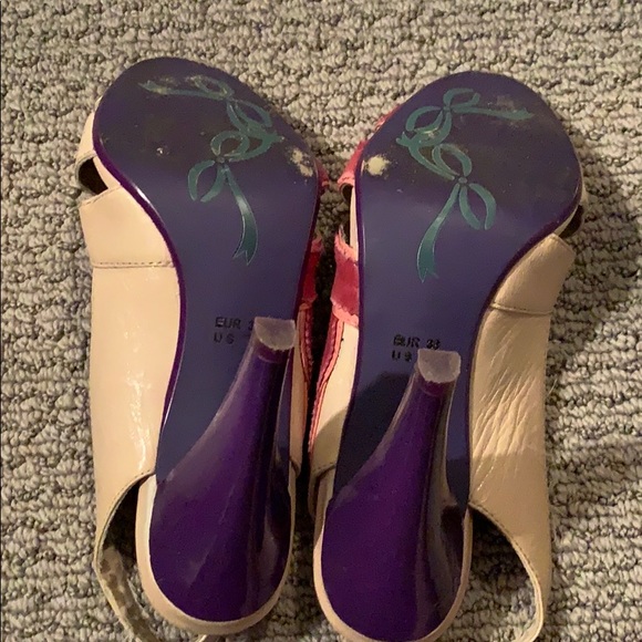 Poetic license floral pink sandal heel - Picture 4 of 5